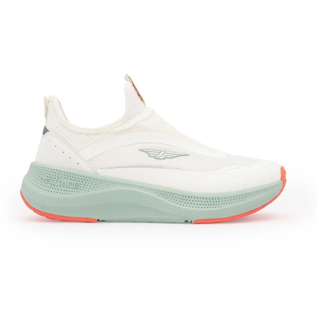 Walking Shoes for Women in White and Mint green | Slip-On Shoes — photo 2