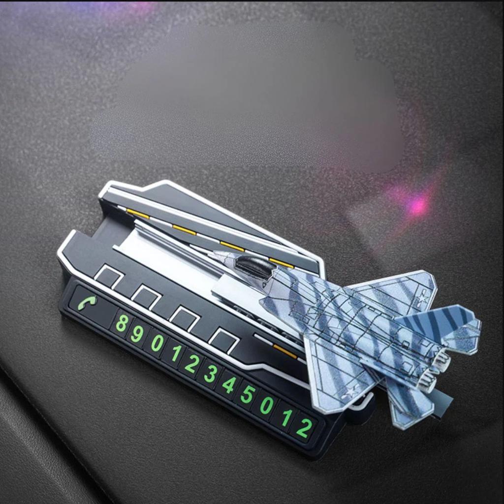 Sliding Fighter Jet Dashboard Decor – With Hidden Phone Number Display — photo 5