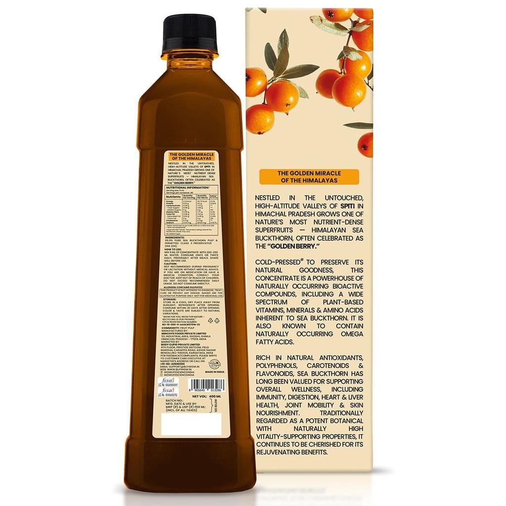 Himalayan Sea Buckthorn Berry Pulp Concentrate Nutrient-Dense
