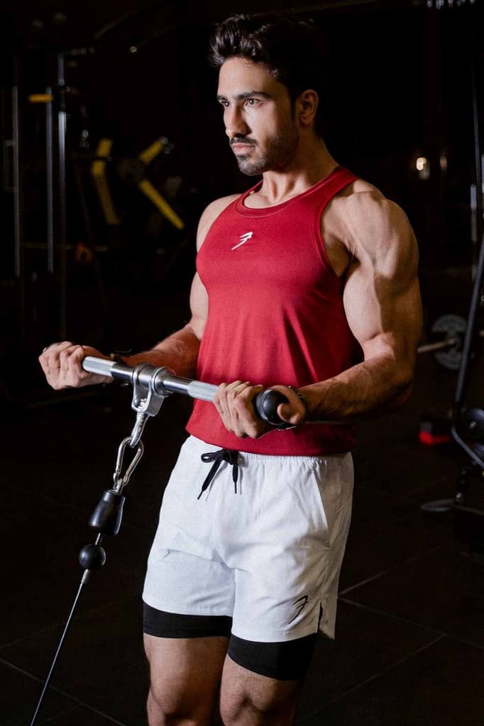 2 in 1 5" Compression Shorts White — photo 2