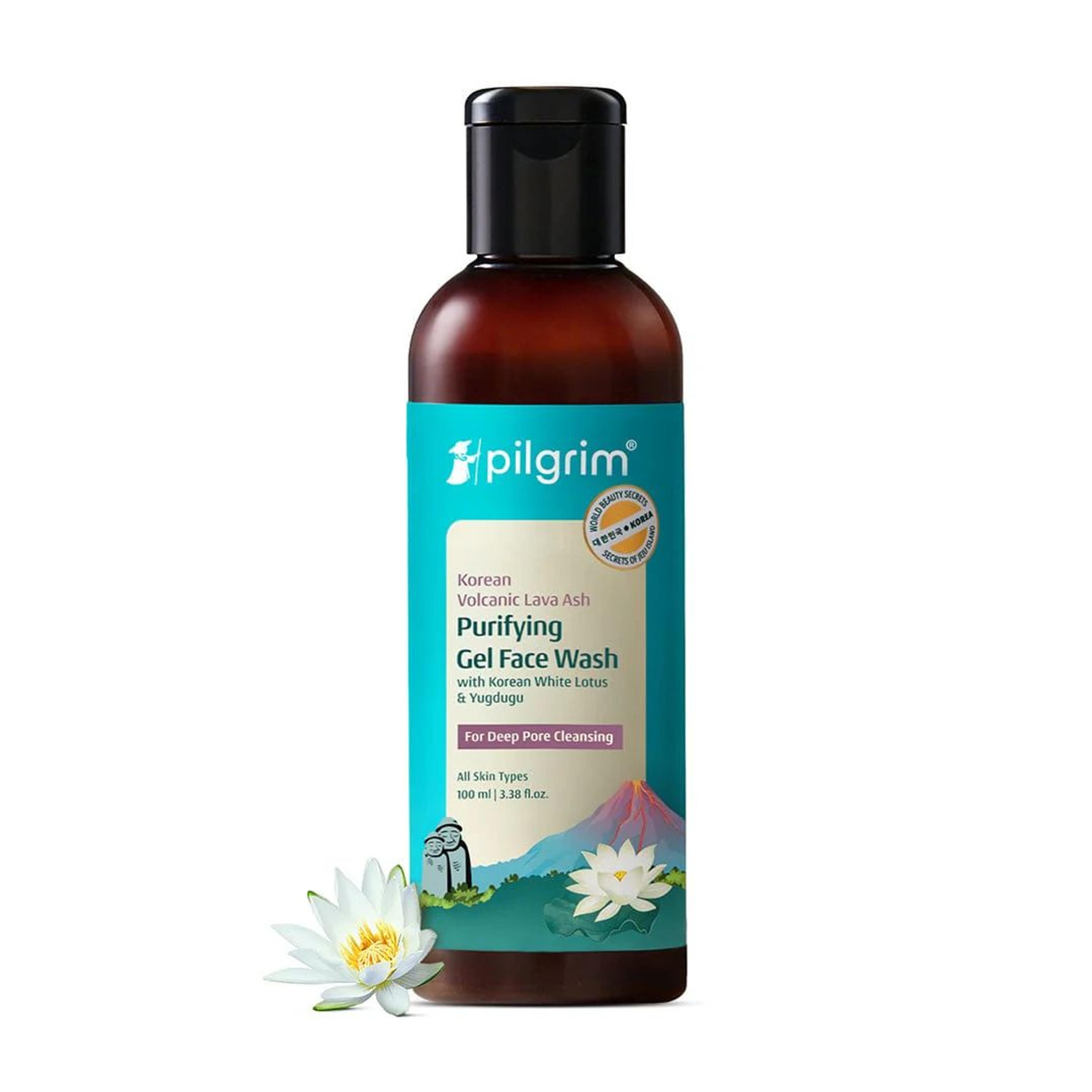 Korean Volcanic Lava Ash Purifying Gel Face Wash with White Lotus & Yugdugu