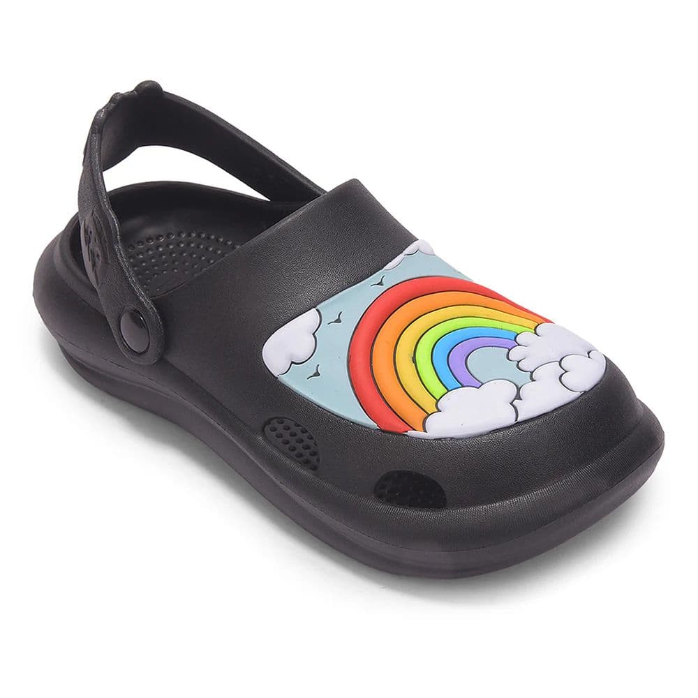 Lucy & Luke VIVO-10 Black Casual Clogs Sandal for Kids by Liberty — 7C/24 / Black