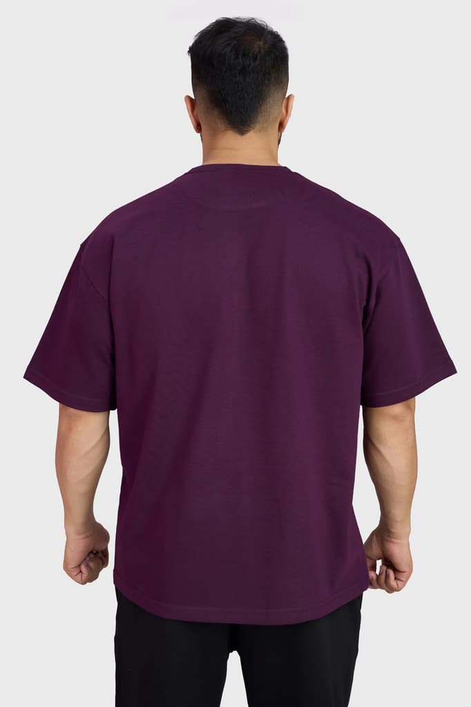 Weekend Oversized T-shirt Plum — photo 7