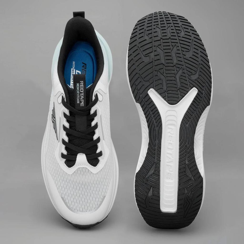 White & Green Sports Shoes for Men — photo 5