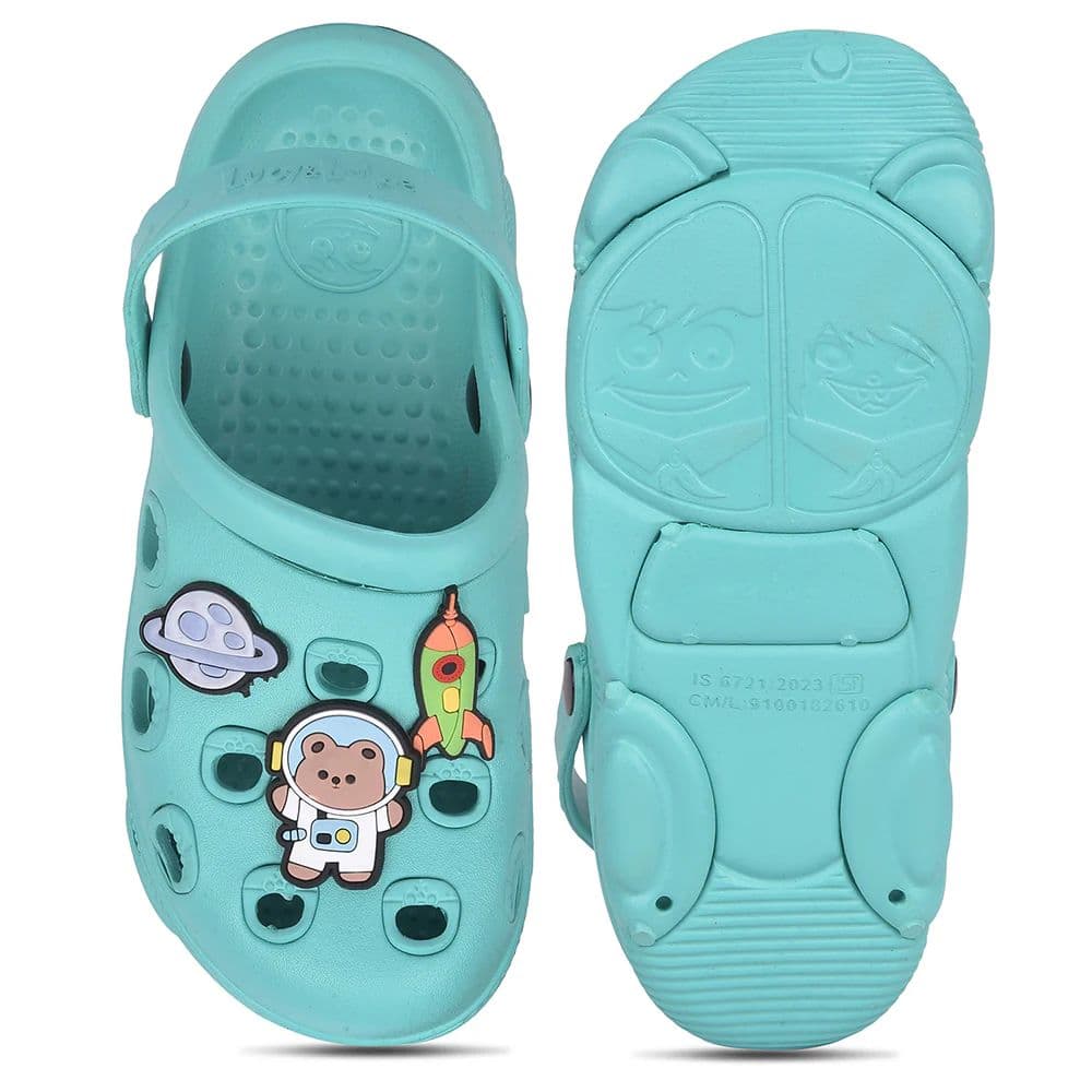 Lucy & Luke Green Slingback Clogs For Kids LPMXT-K834 By Liberty — photo 8