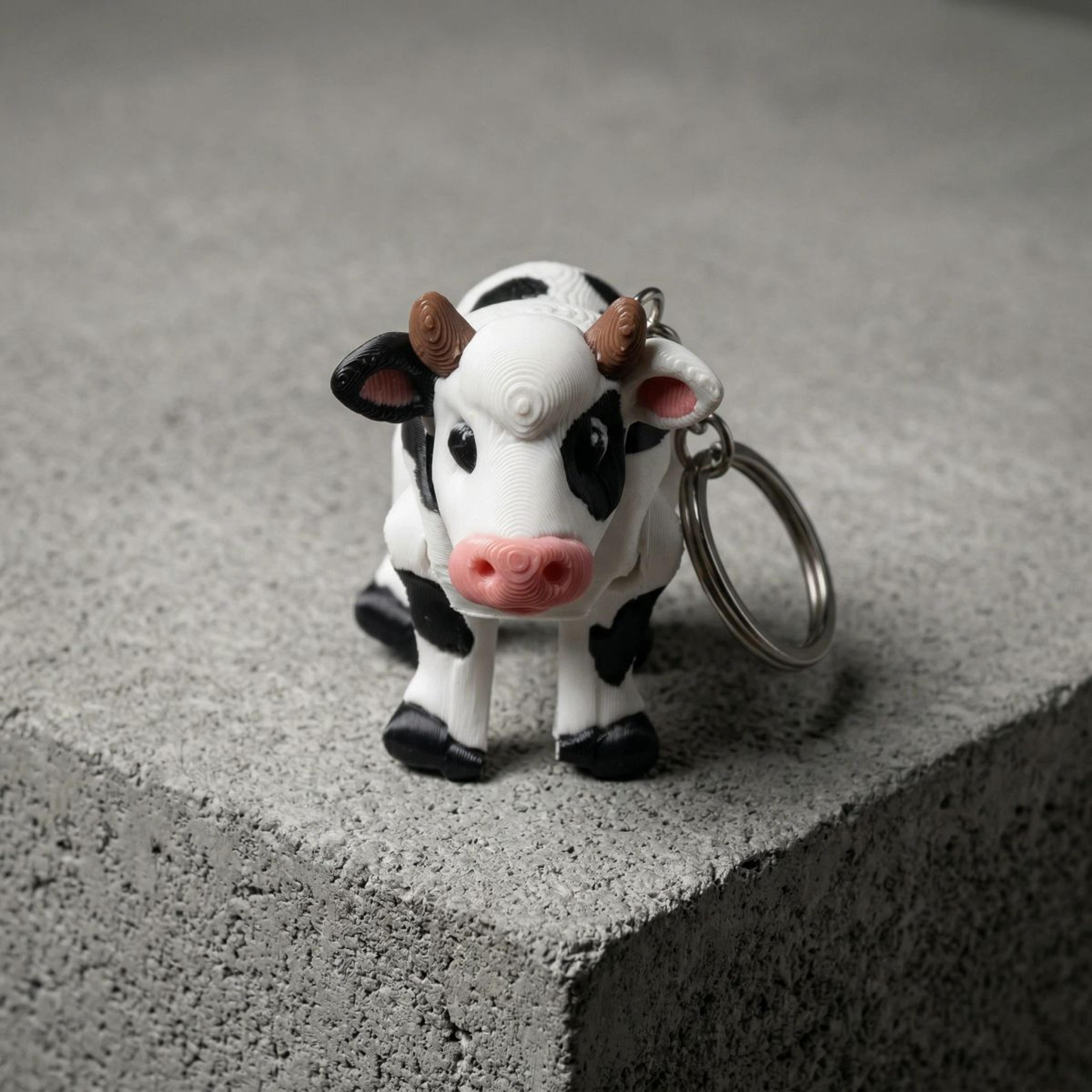 Cow Keychain