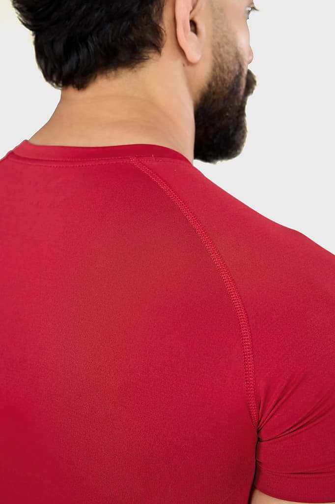 Power Seamless T-shirt Red/ Fuaark — photo 4