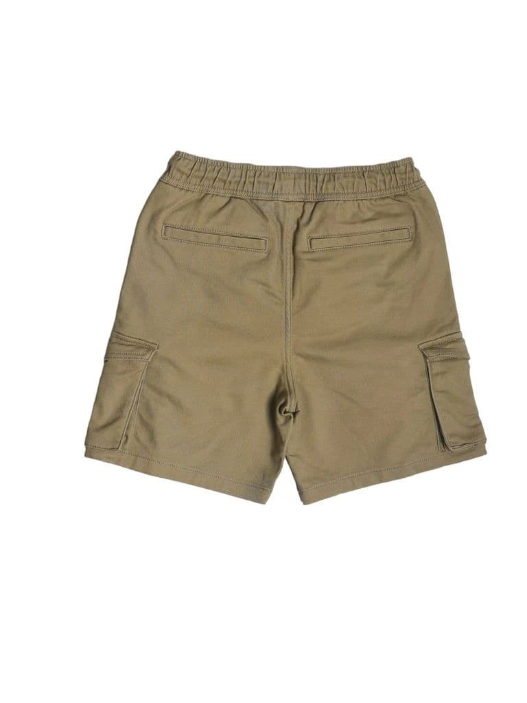 Y&F Kids Boys Stone Cargo Pocket Cotton-Blend Shorts — photo 4