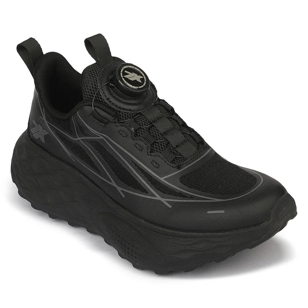 Leap7X ZQ-WFL-04 Black Twist & Go Sports Non Lacing Walking Shoes for women by Liberty