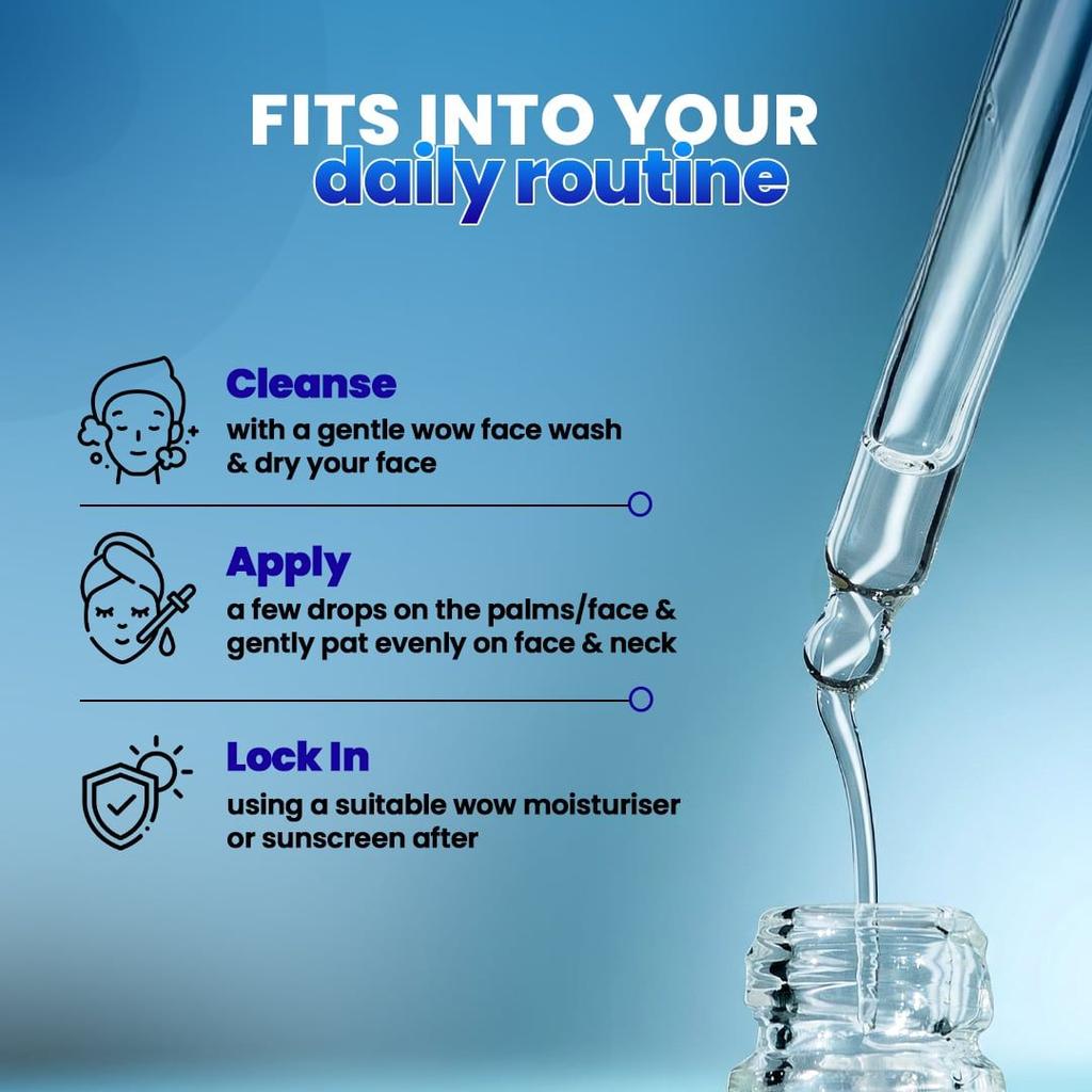 WOW 2% Hyaluronic Acid Face Serum Deep Hydration for Plump Skin