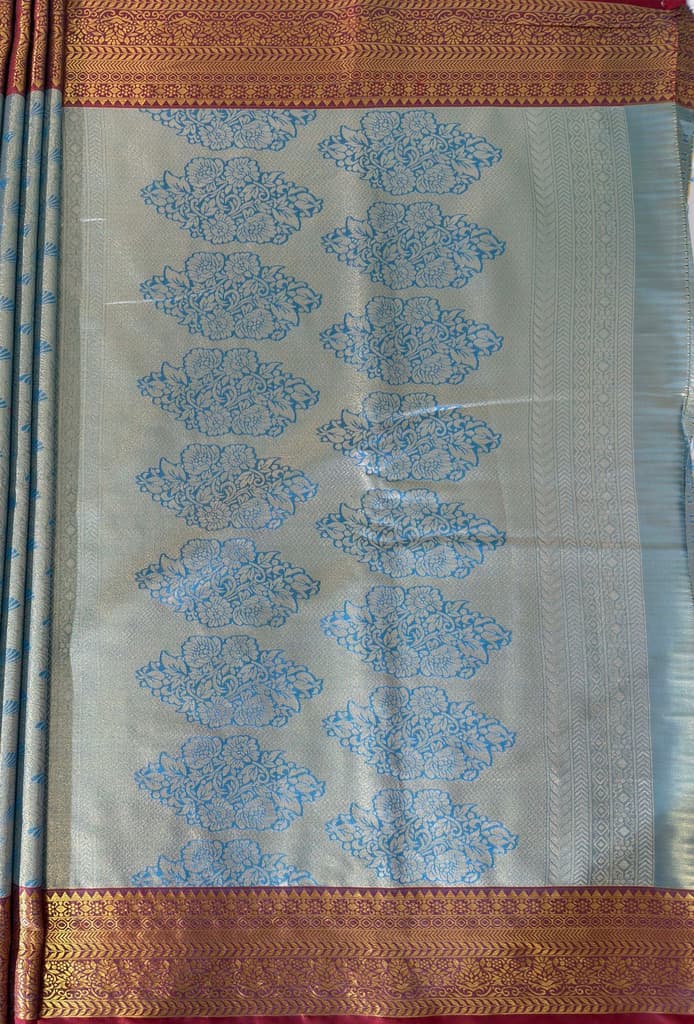 MIMOSA Women's Woven Design Kanjivaram Style Art Silk Saree with Blouse Piece - Ananda (SA00002866ANFREE) — photo 7