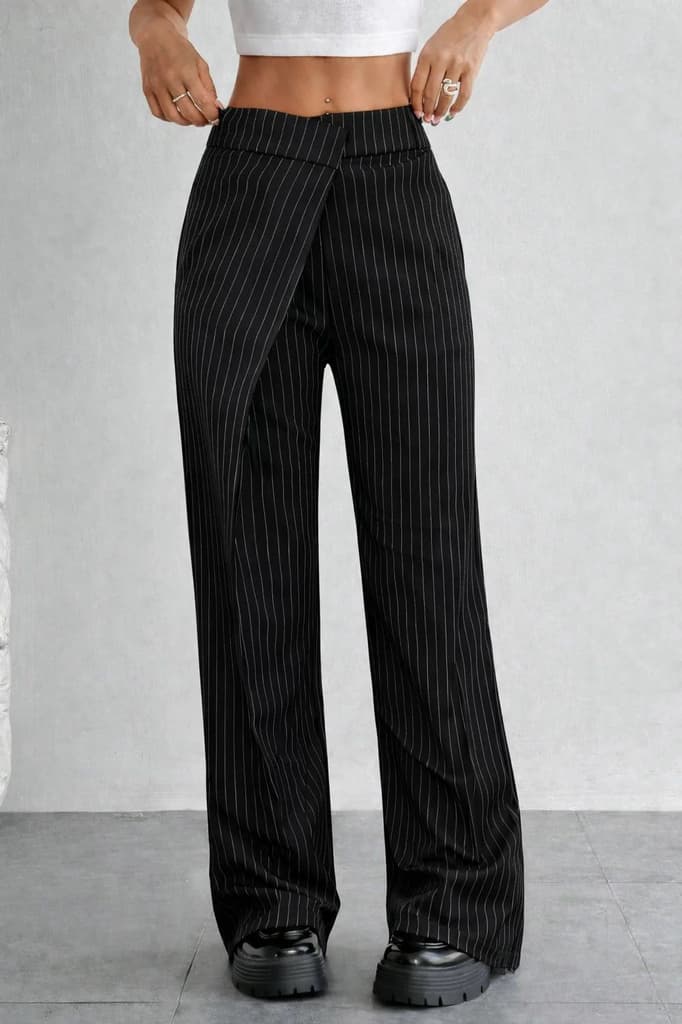 Off Front Pleat Tailored Trousers — photo 5