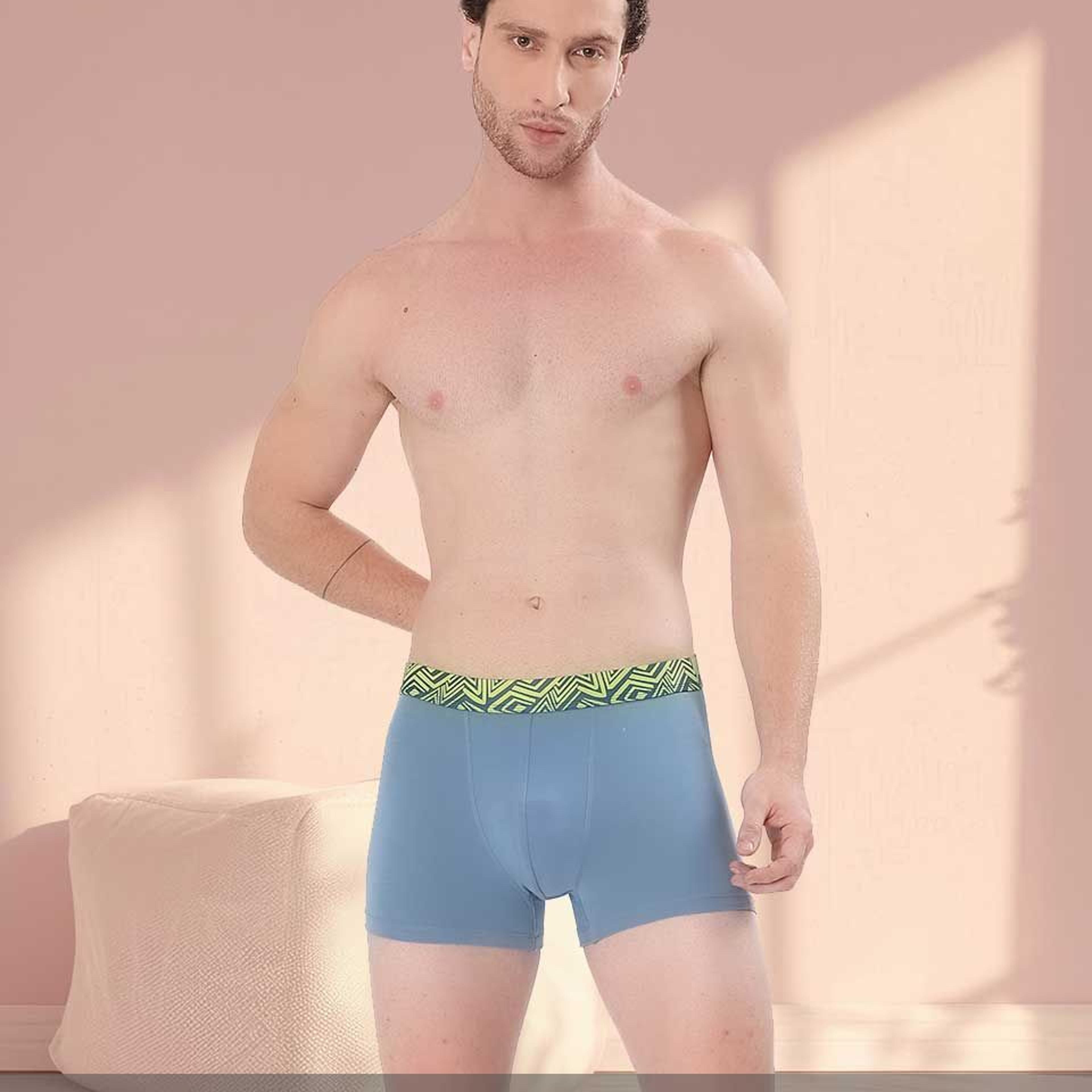 Men's Cotton Abstract Waistband Trunk – Pack of 1