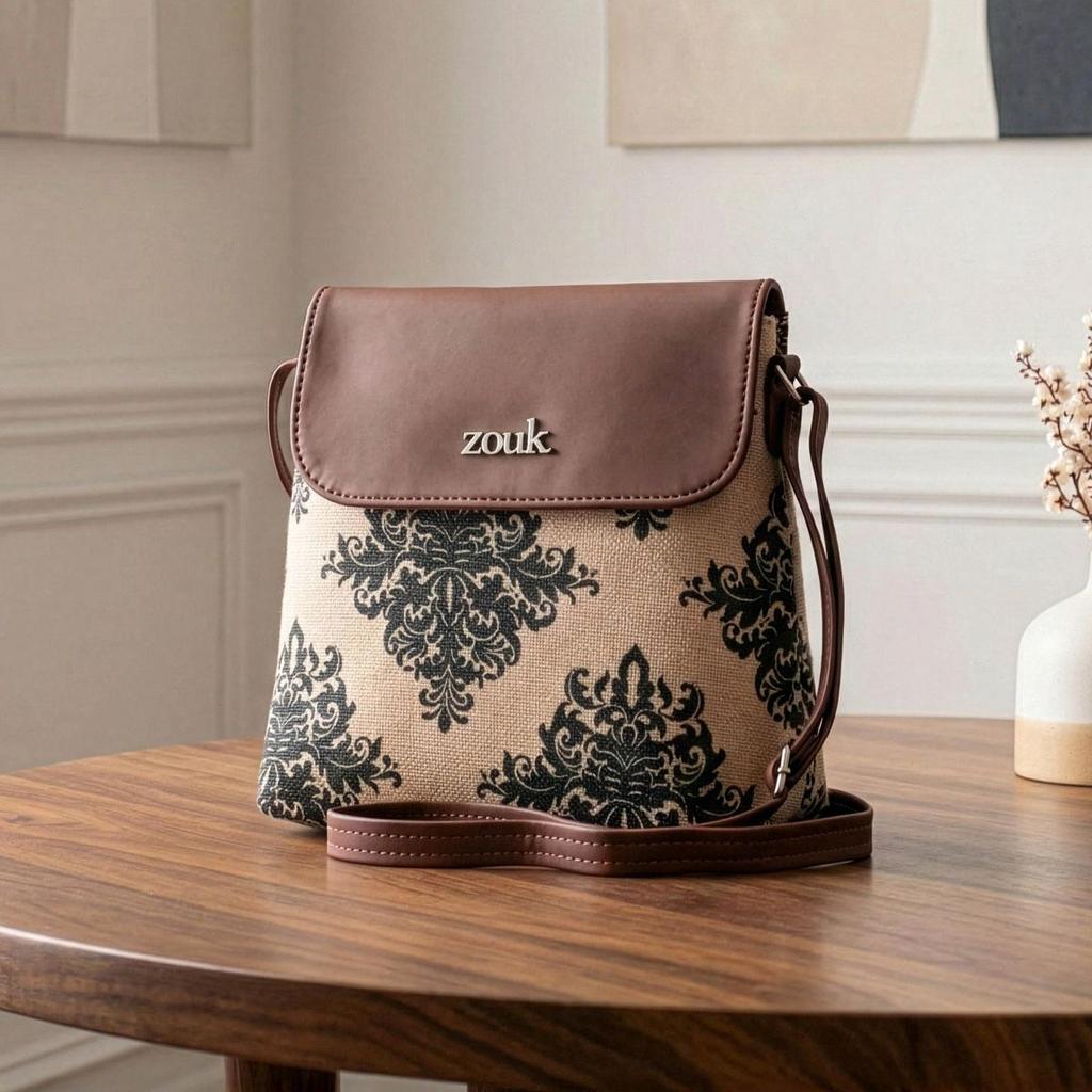 Mughal Motif Office Essential Bag & Mughal Motif Flap Sling Bag Combo — photo 6