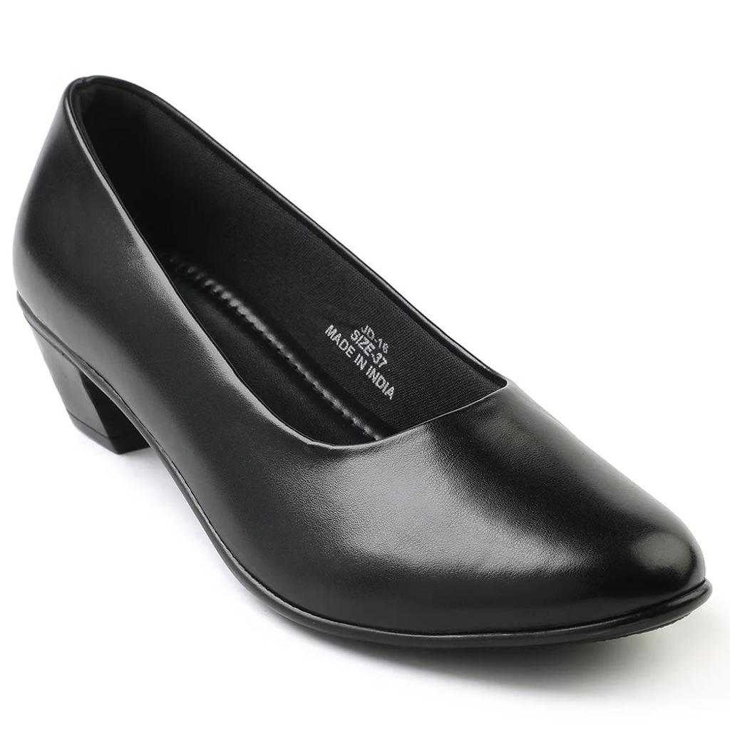Healers Black Formal Ballerina Shoes For Women JD-16 By Liberty