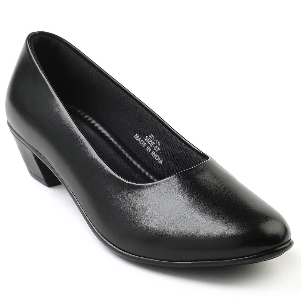 Healers Black Formal Ballerina Shoes For Women JD-16 By Liberty — 3/36 / Black
