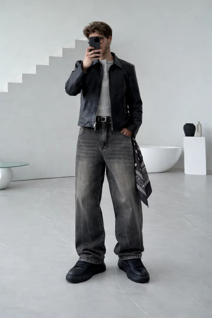Bullet Grey Super Baggy Jeans — photo 8
