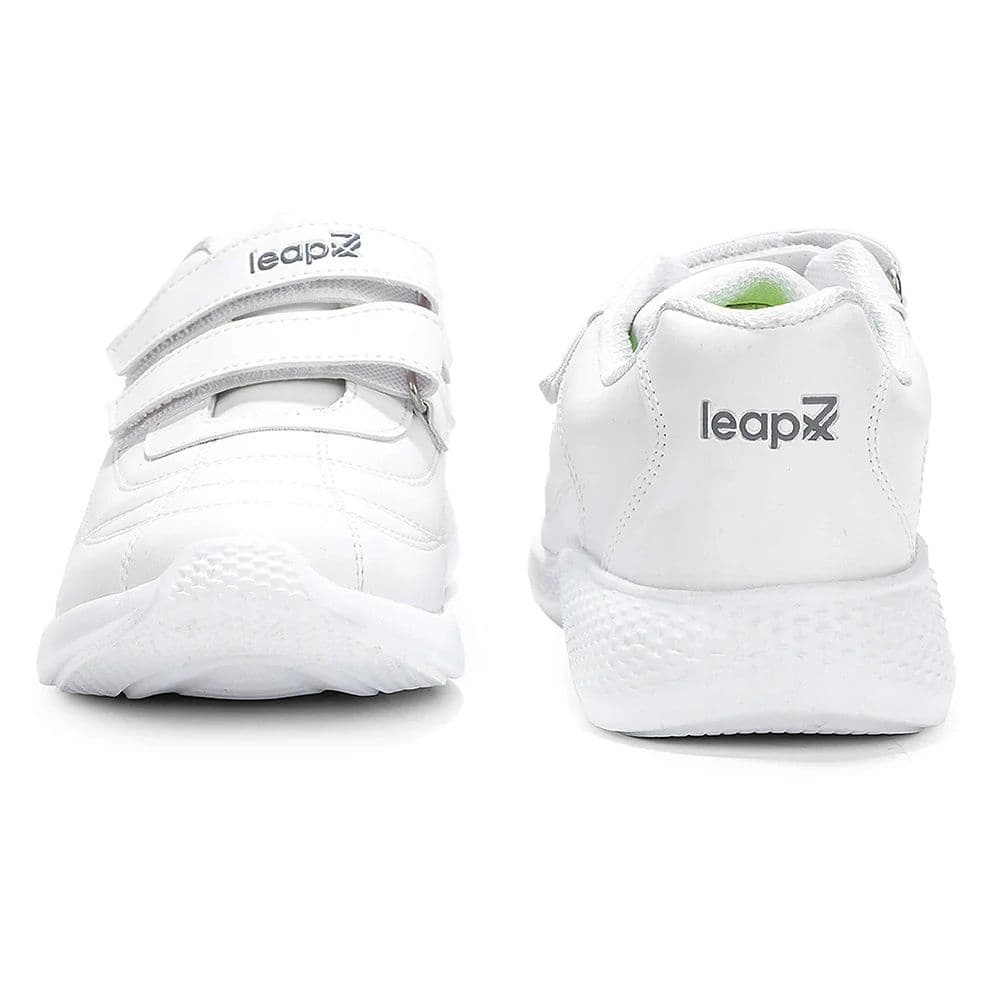 Lucy & Luke White Casual Non Lacing Uniform School Shoes For Kids FUNRUN-E By Liberty — photo 8