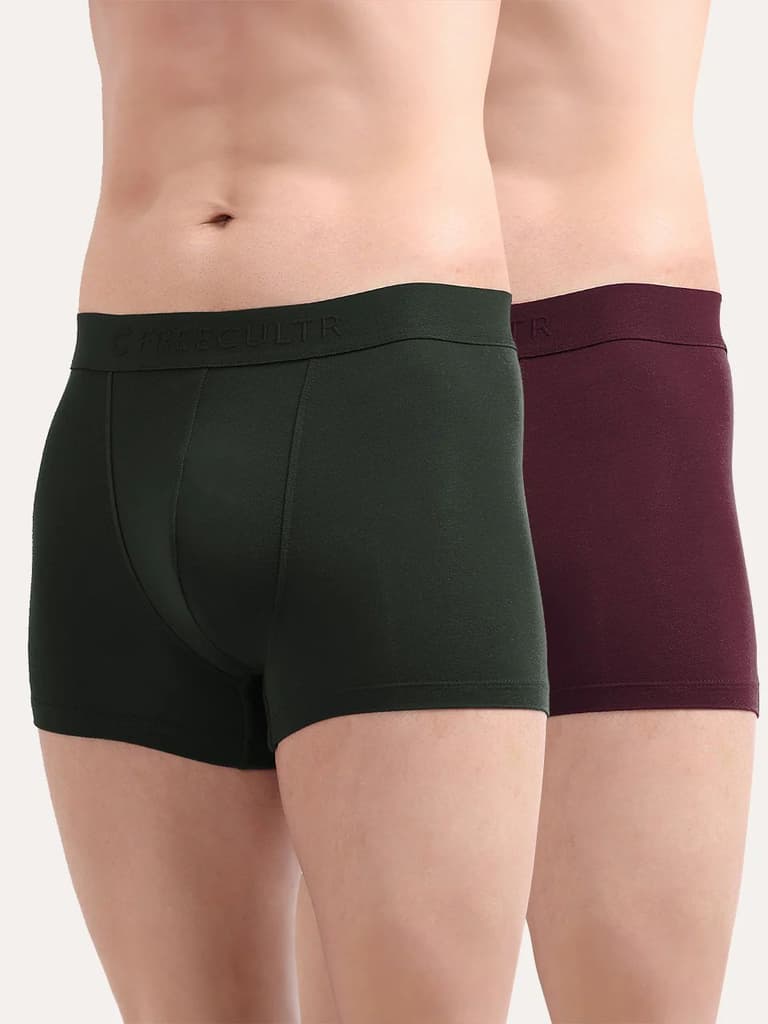Men's Anti-Bacterial Micro Modal Trunk in Solid Waistband (Pack of 2) — photo 11