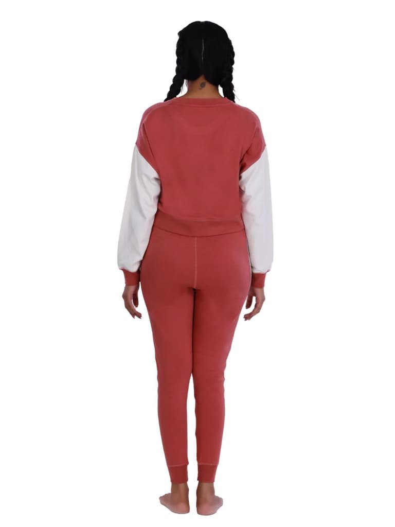 Women Brick Red Modal Co-ord Set — photo 5