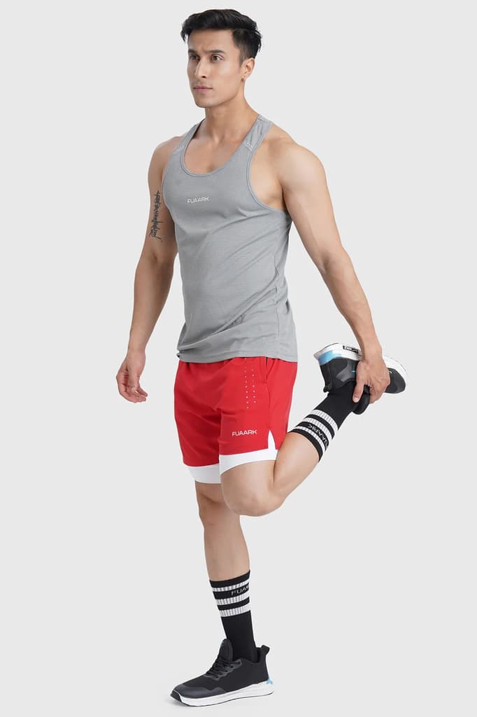 2 in 1 Laser Shorts Red — photo 2