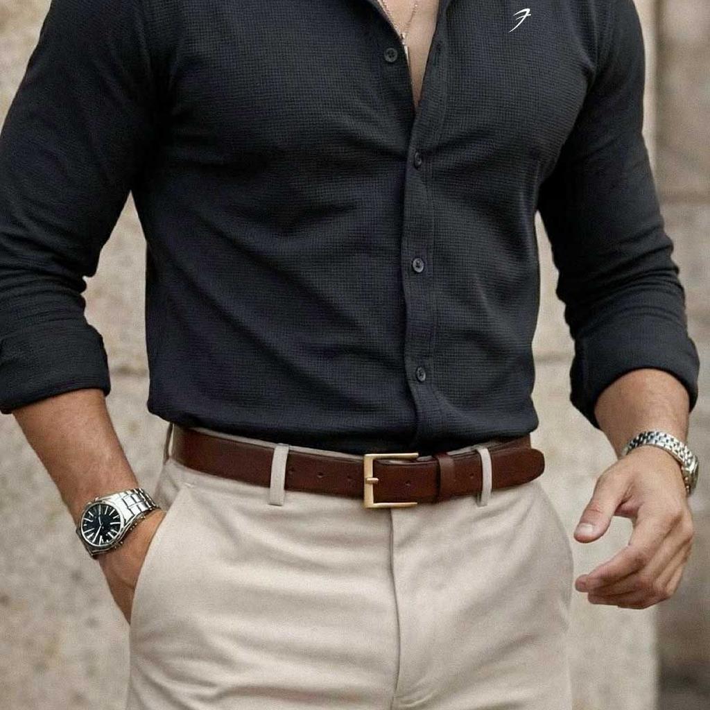 Foundation Fullsleeves Shirt Dark Grey