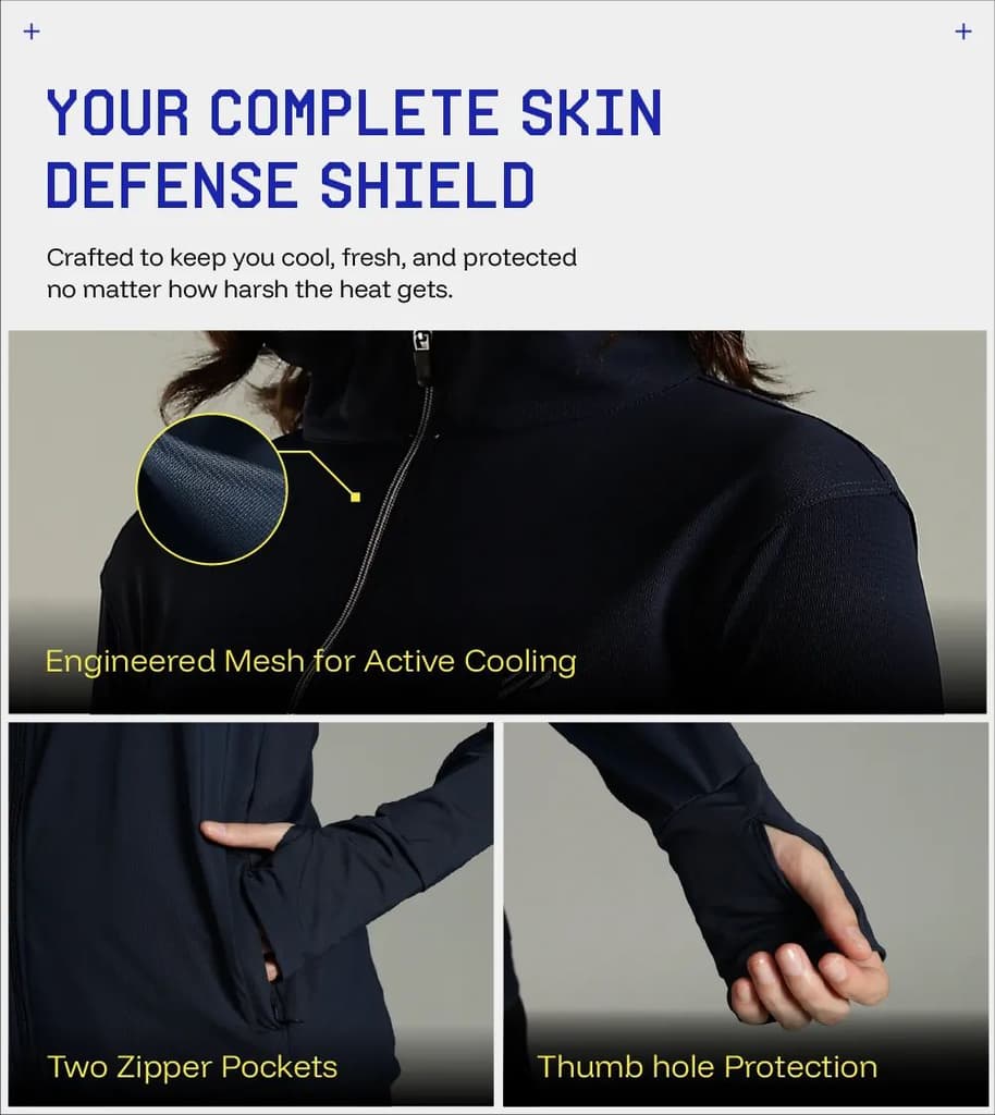 Womens Sunscreen Jacket Ice — photo 6