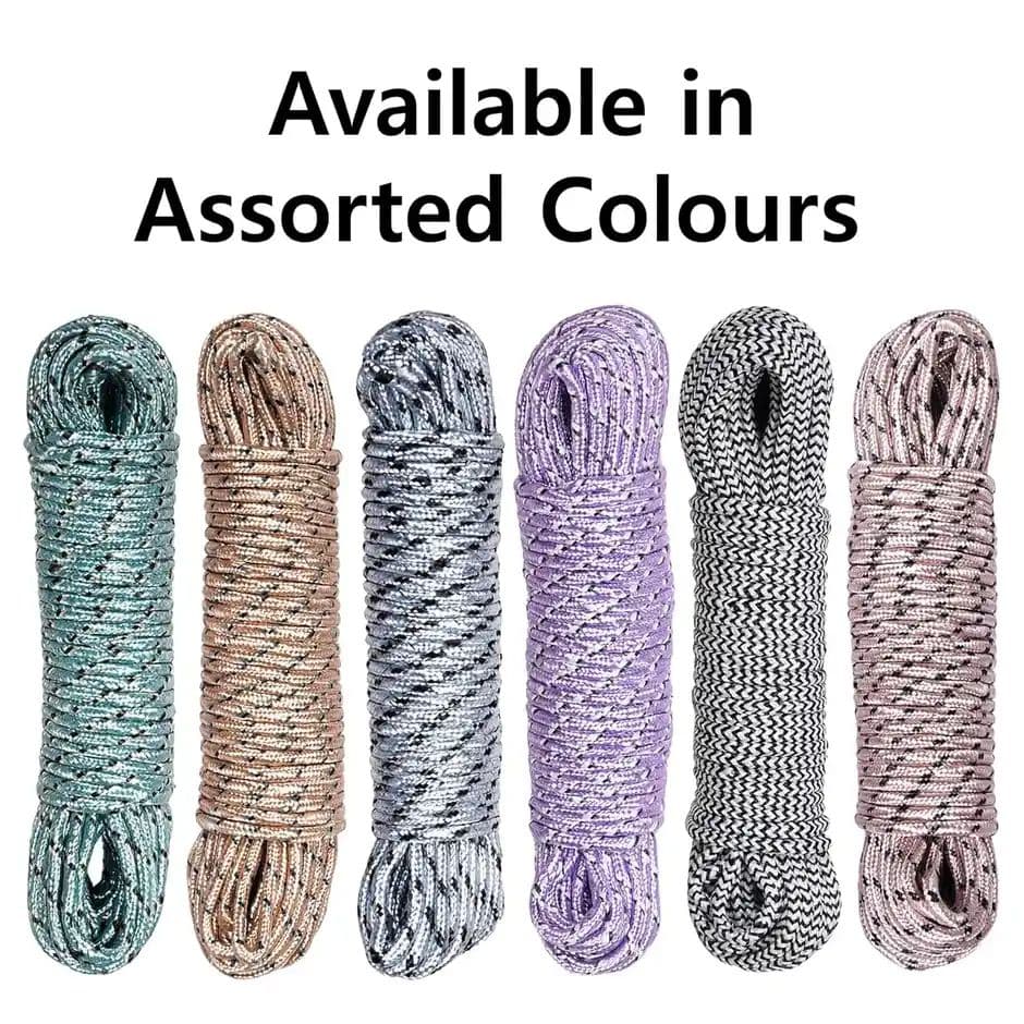 Kuber Industries Nylon Synthetic Cloth Drying Rope|Cloth Drying Wire|20 MTR|Multicolor — photo 3