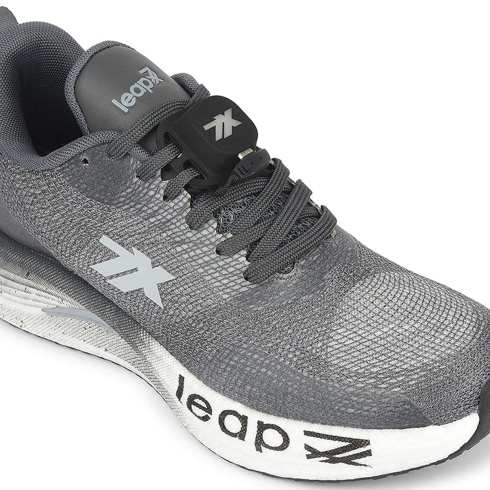 Leap7x Dark Grey Sports Lacing Running Shoes For Men XLM-08MS By Liberty — photo 4