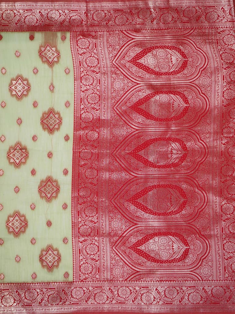 Mimosa Women's Woven Design Kanjivaram Style Art Silk Saree With Blouse Piece : SA00002068PSFREE — photo 6