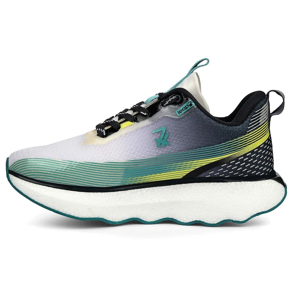 Leap7x Sea Green Sports Lacing Running Shoes For Men GHD-103 By Liberty — photo 3