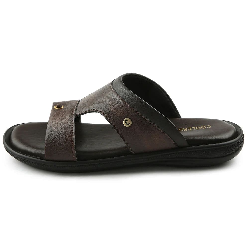 Coolers Brown Casual Slipper For Men VCL-24 By Liberty — photo 3