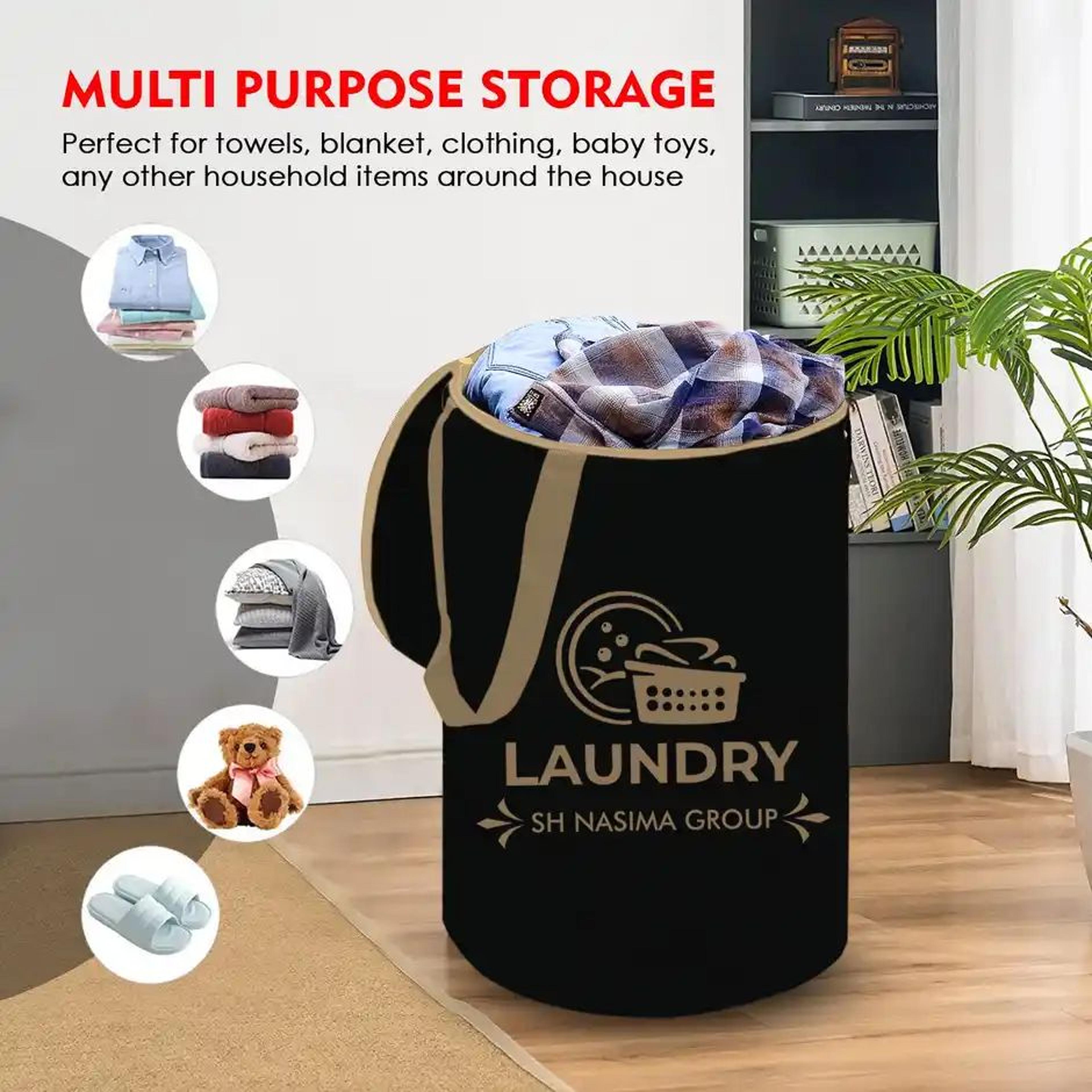Capsicum Laundry Bag Nylon Black Beige Group - 45 Liter