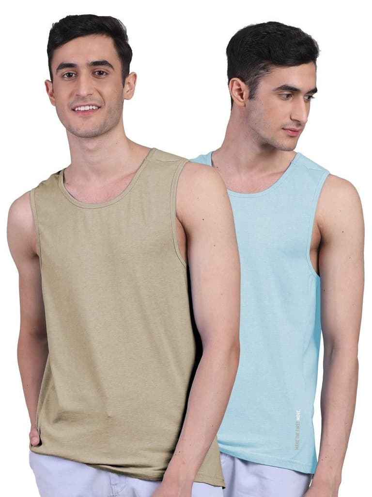 Twin Skin Organic Bamboo Vest - Active Fit (Pack of 2) — photo 12
