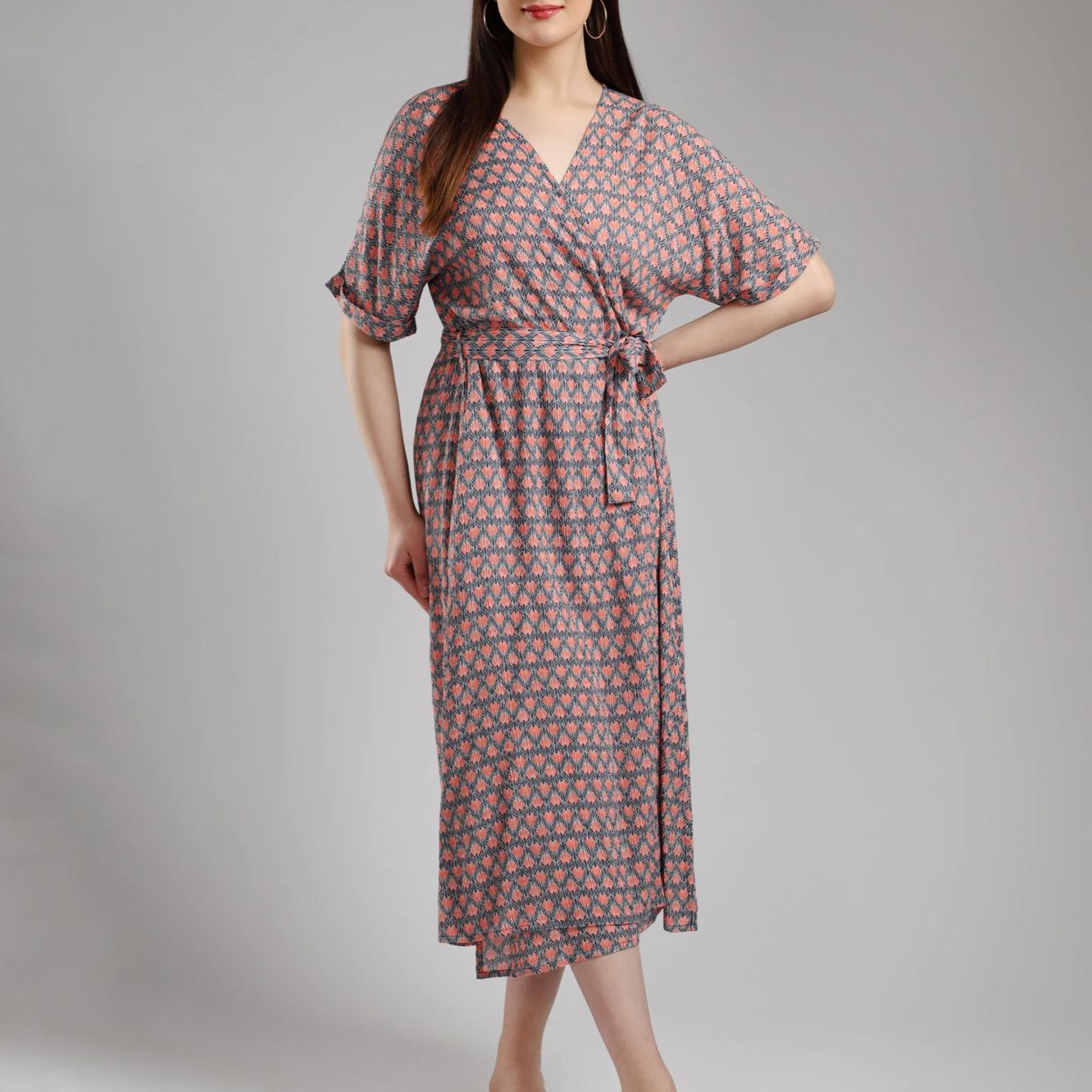 Zuma Wrap Midi Dress