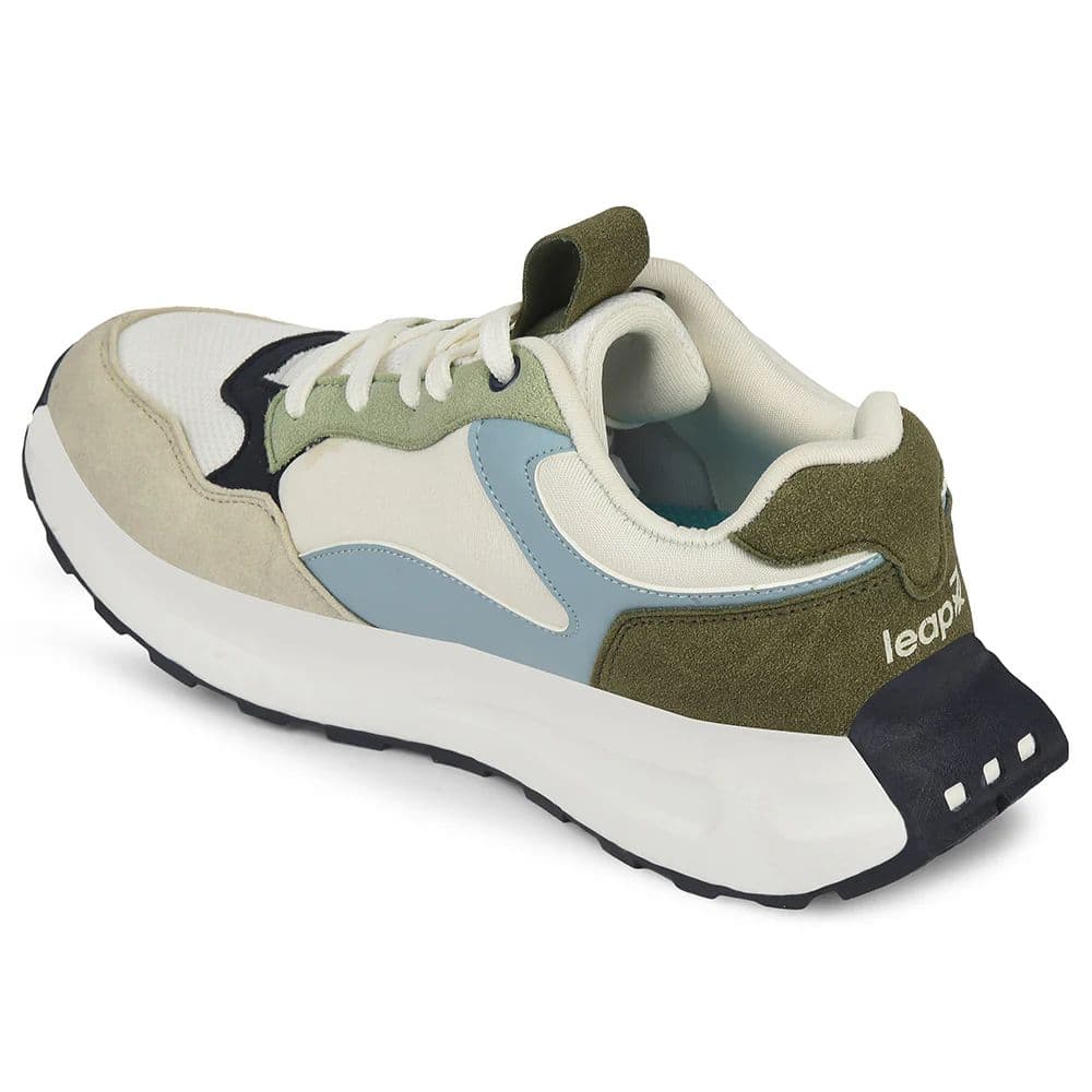 Leap7x Light Grey Sports Lacing Running Shoes For Kids ZLP-XK-01 By Liberty — photo 5