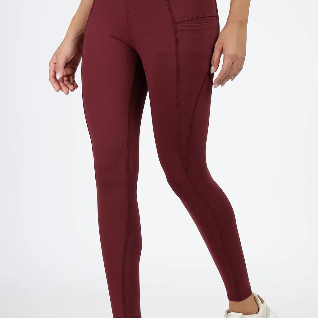 Timeless Nylon Leggings Maroon