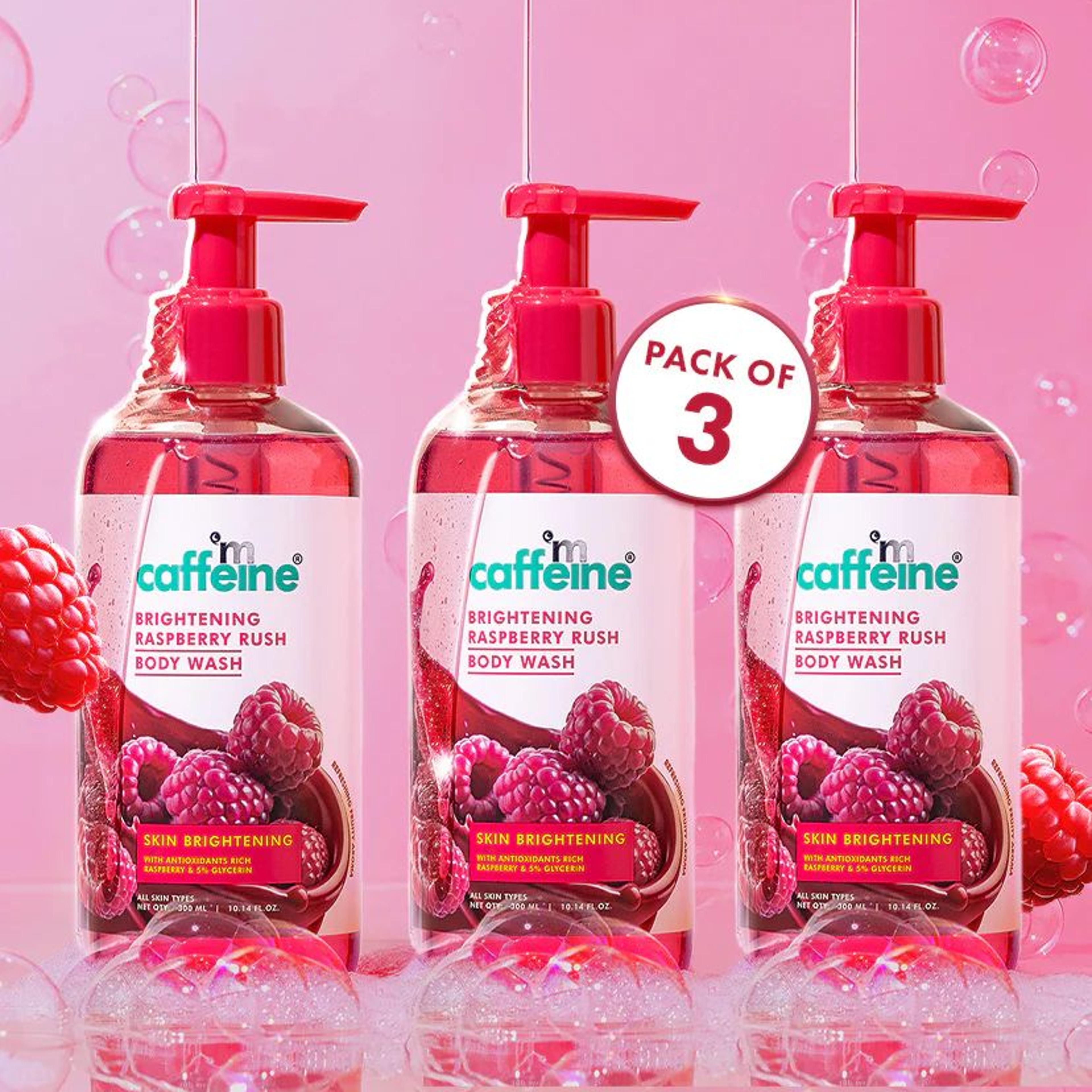 Brightening Raspberry Body Wash | 300 ml | Pack of 3