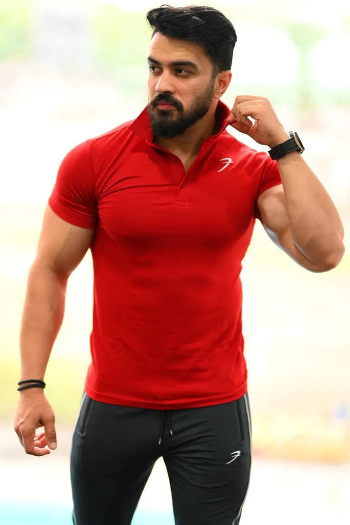 Polo T-shirt Maroon — photo 2