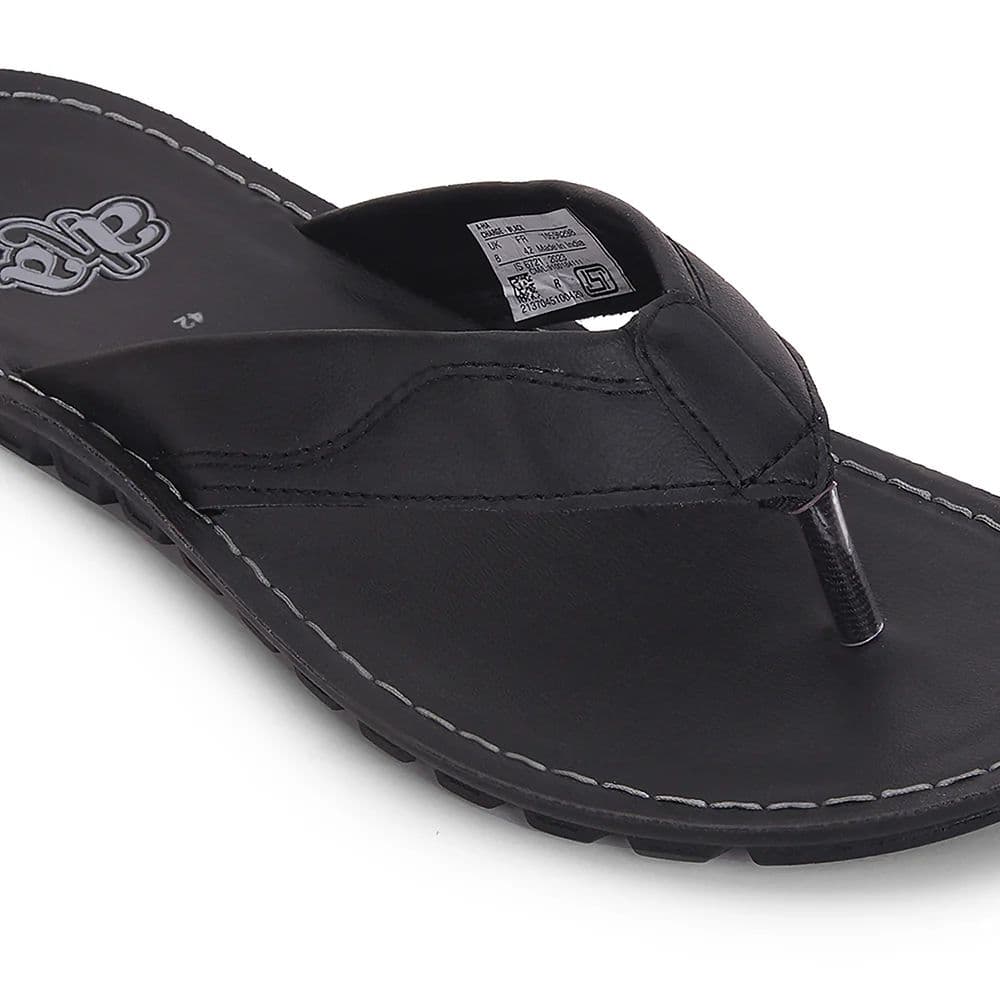 A-HA Black Casual Slippers For Men CHARGE By Liberty — photo 5