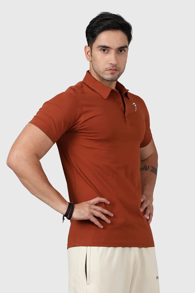 Polo T-shirt Salsa Brown — photo 4