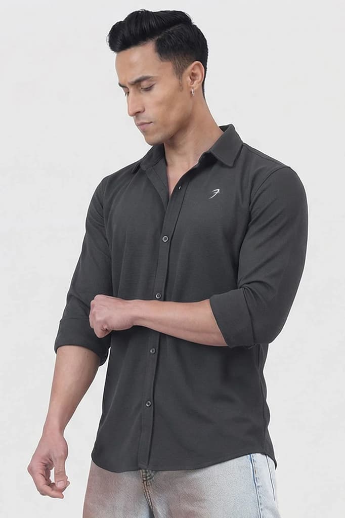Foundation Fullsleeves Shirt Dark Grey — photo 4