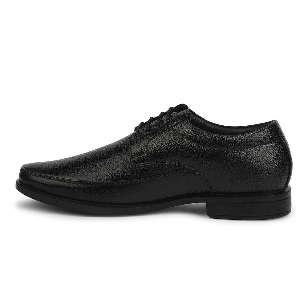 Fortune Black Formal Lacing Derby Shoes for Men HML-52 by Liberty — photo 3