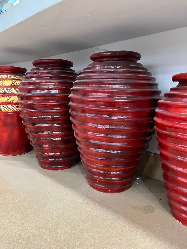 Red Vase | Vase | Glass | Red