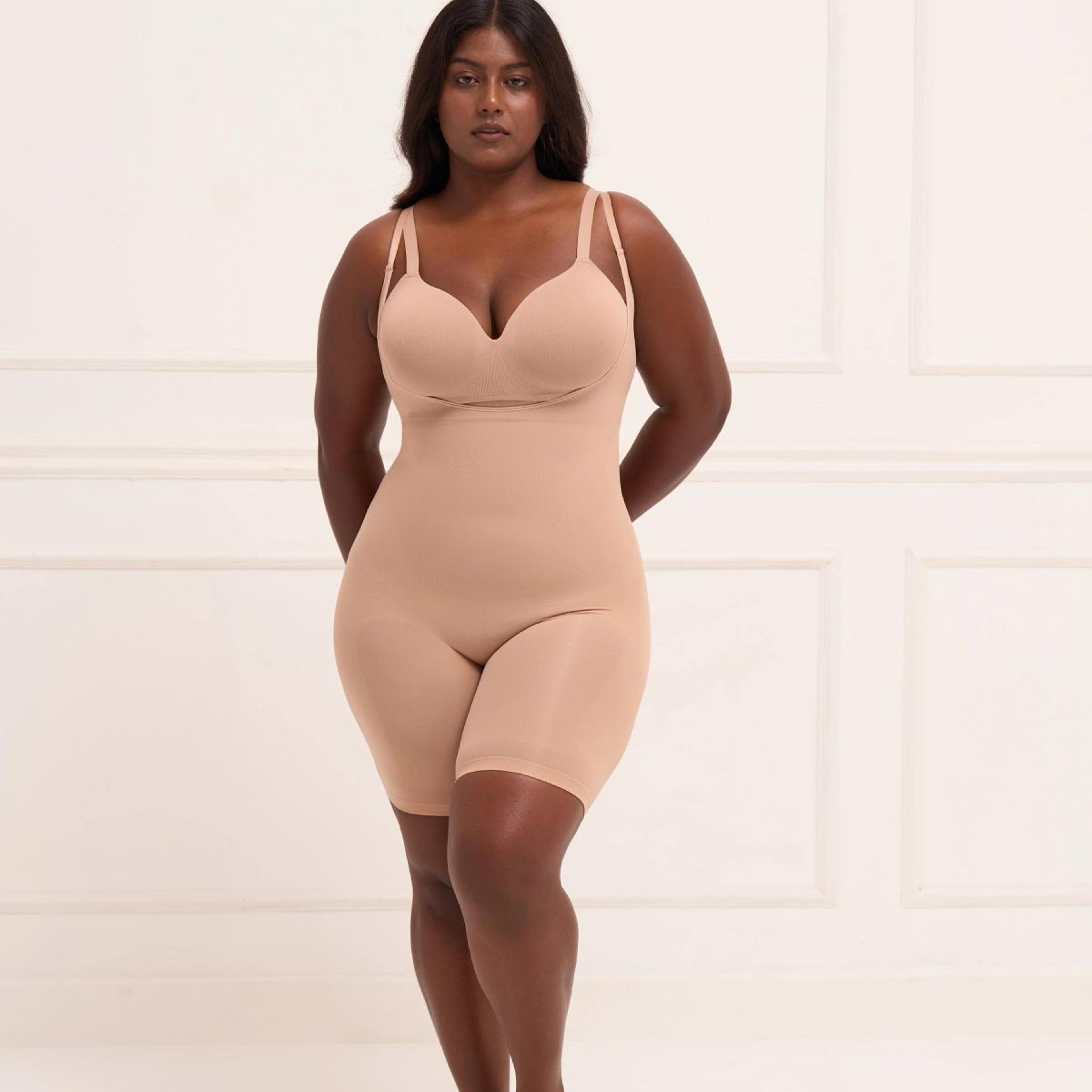 Open Bust Butt Lifting Bodysuit