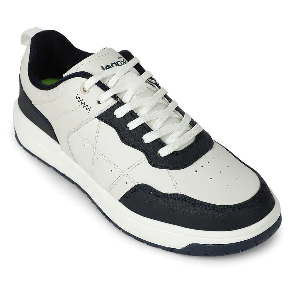 LEAP7X Navy Blue Casual Lacing Sneakers for Men NOBLESTEPE by Liberty — 6/40 / Navy Blue