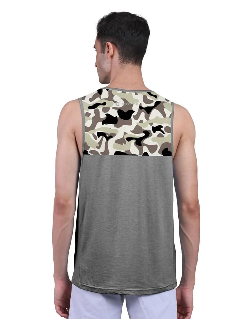 Iron Charcoal Active Vest Front Yoke Camouflage Regular Organic Bamboo Vest - Active Fit (Pack Of 1) — photo 4