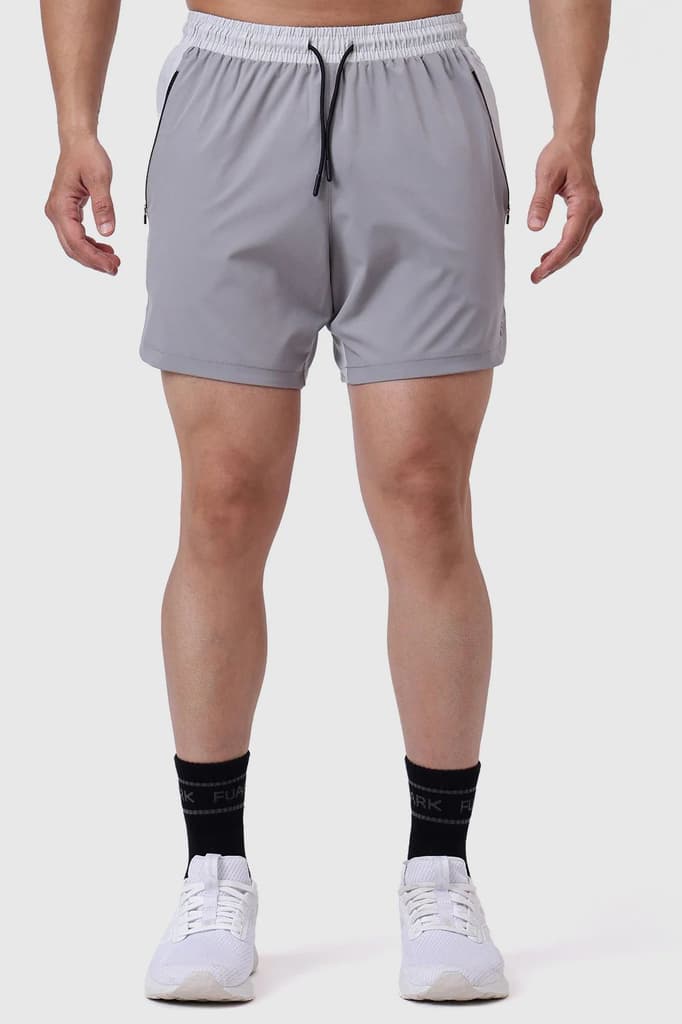 Snap Colourblock Shorts Light Grey — photo 3