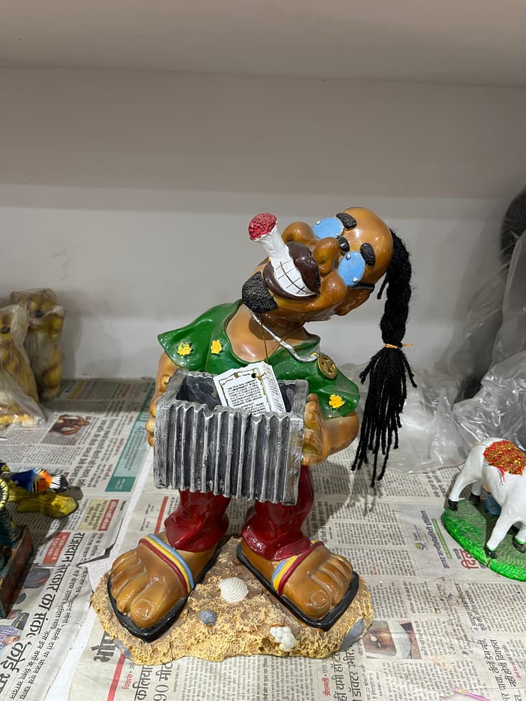 Bob Marley Bust | Statue | Ceramic | Red, Green, Yellow, Black, White