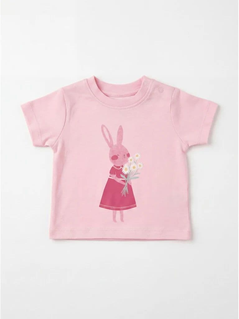 HOP Baby Girls Multicolour Cotton T-Shirt - Pack of 5 — photo 2